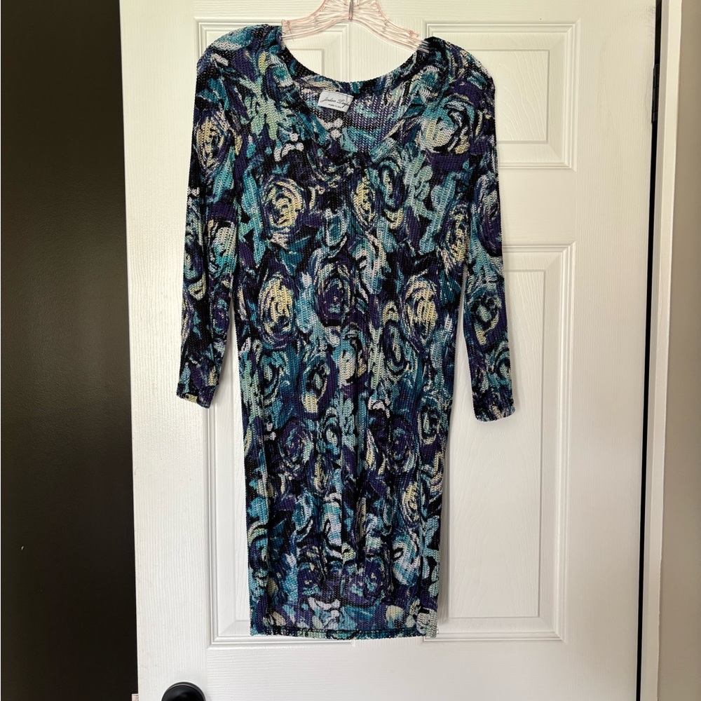 Jordan Taylor Blue Green Sheath Swim Coverup